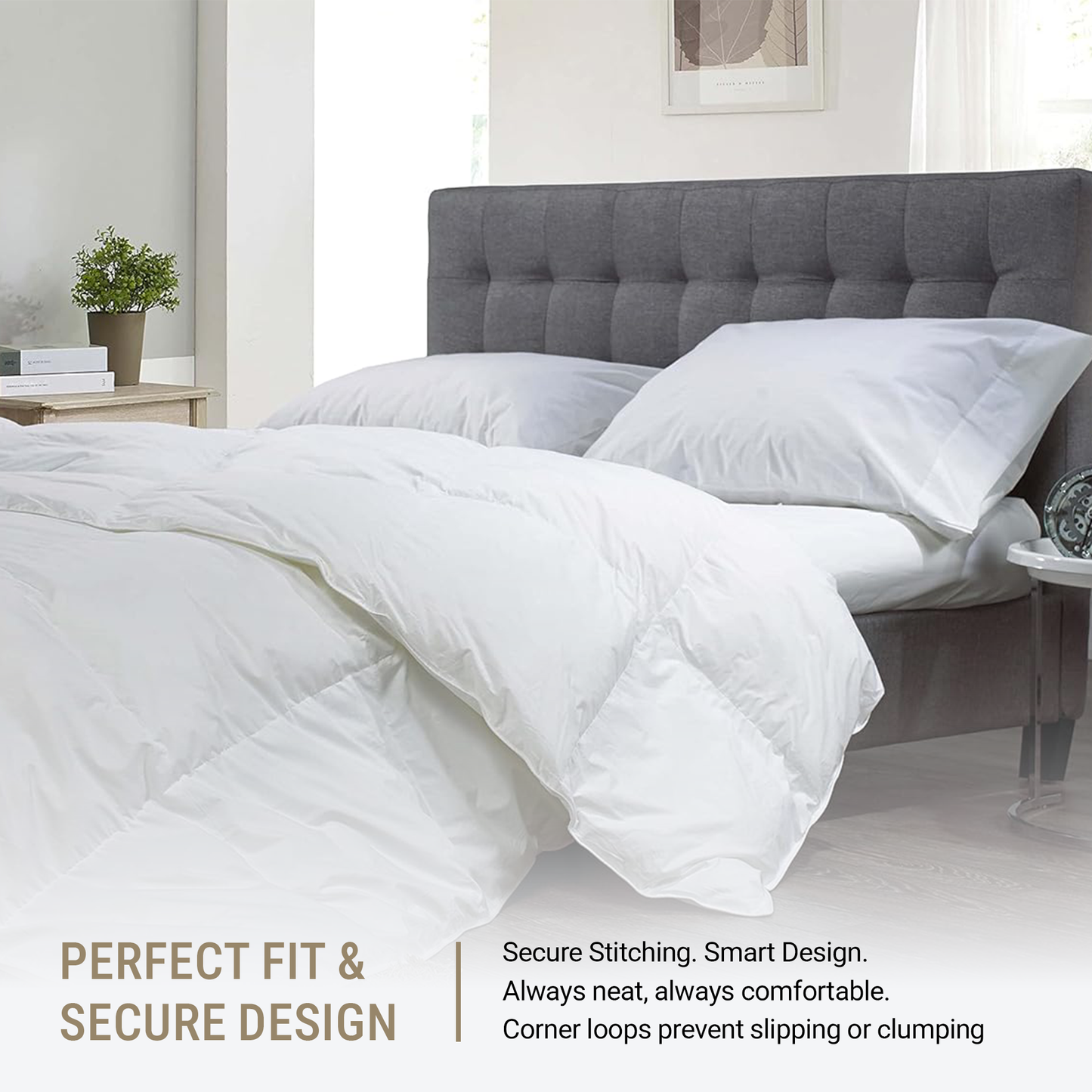 SnugThreads 7.5 Tog Poly Propylene Duvet – Summer Duvet - Lightweight Breathable Quilt