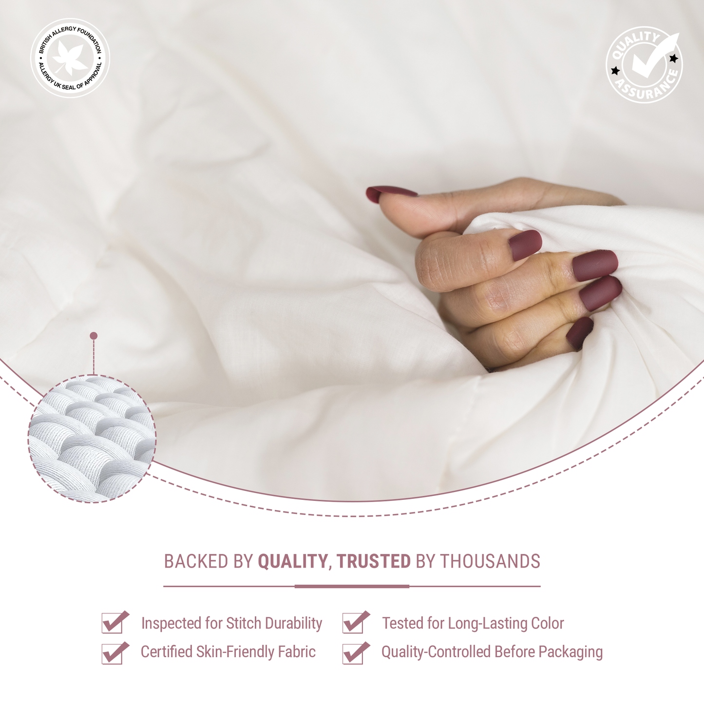 SnugThreads 2.5 Tog Poly Propylene Duvet – Summer Duvet - Lightweight Cooling Quilt