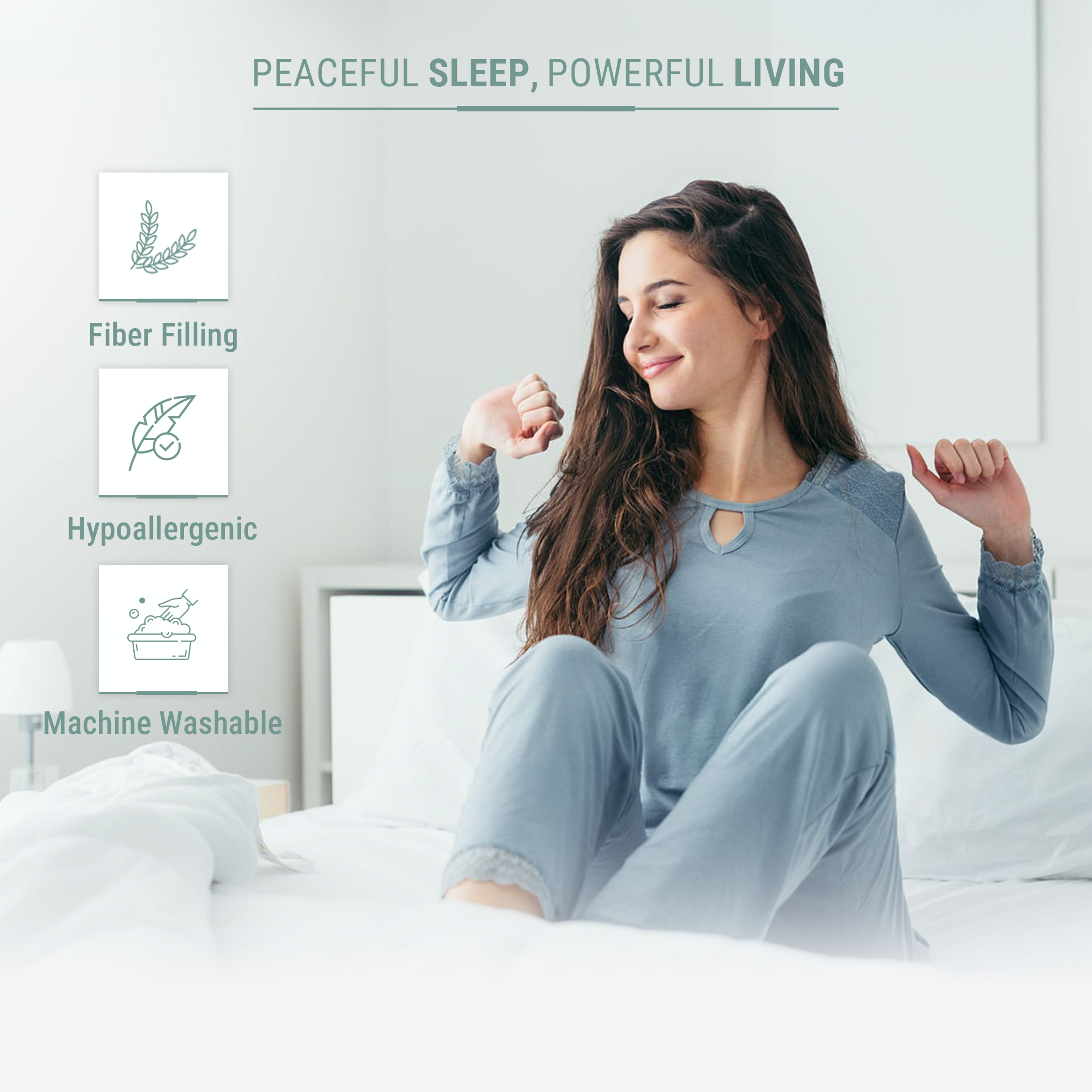 SnugThreads 2.5 Tog Poly Cotton Duvet – Summer Duvet