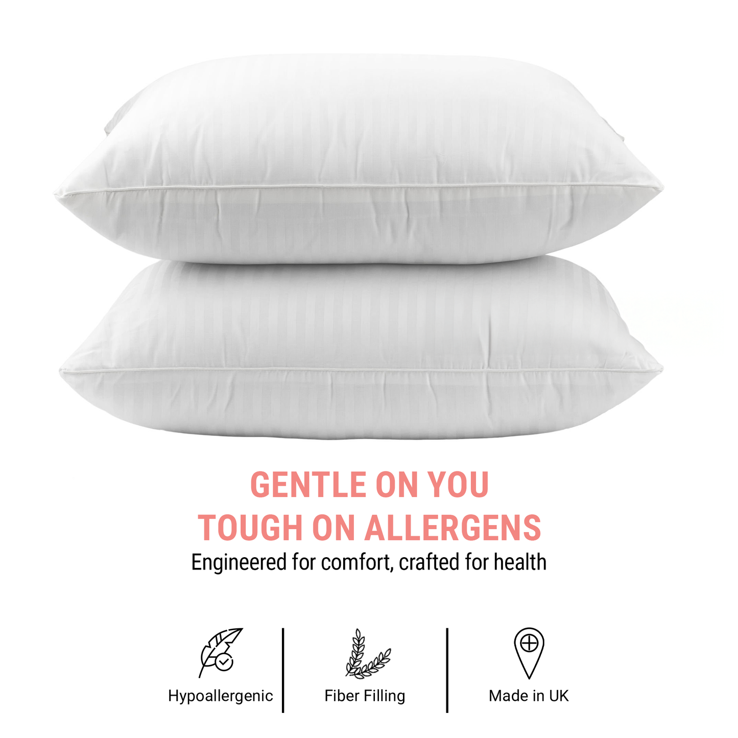 SnugThreads Premium Satin Stripe  Pillows