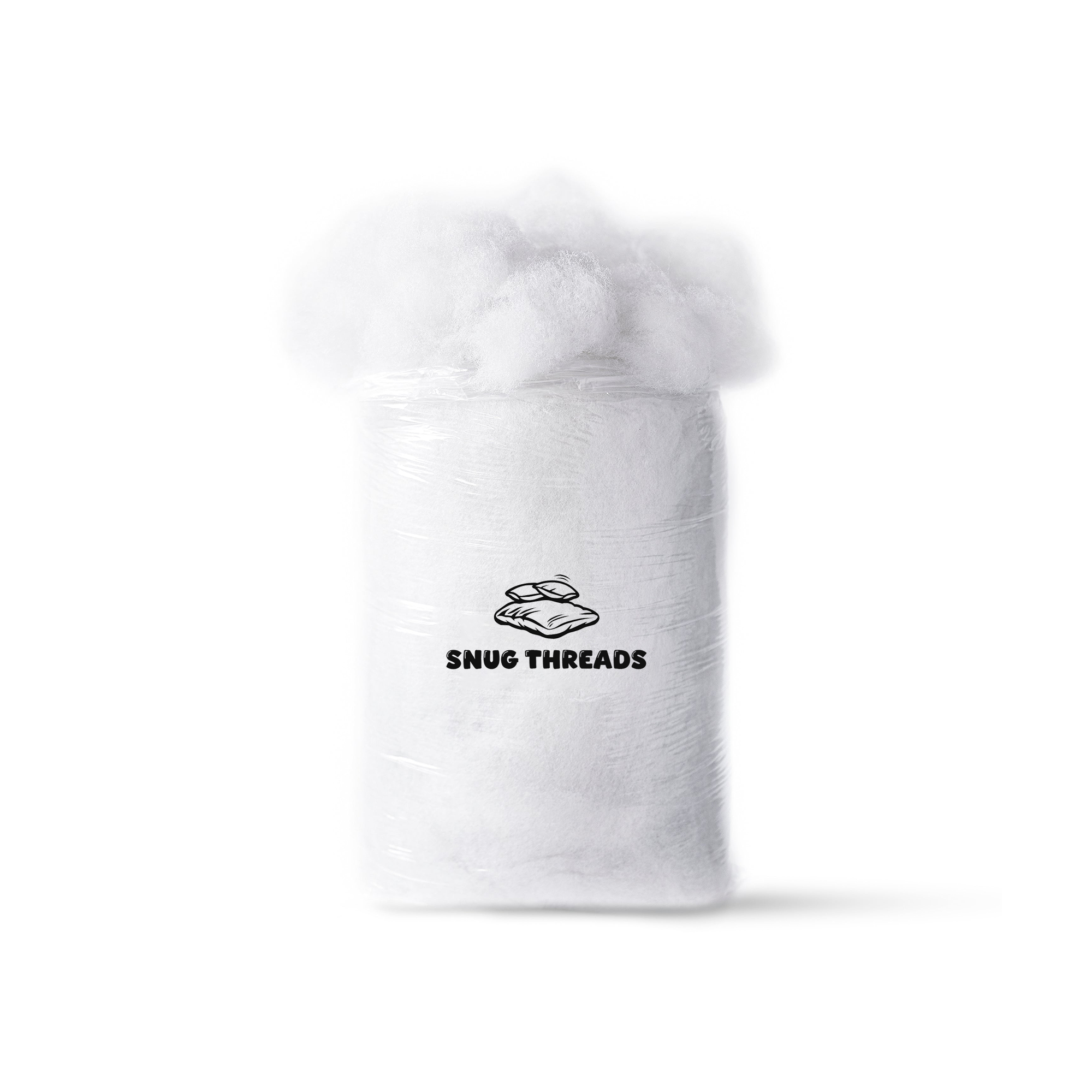 Snug Threads Hollow Fibre - Toy Stuffing Wadding Polyester Soft Batting White Filling Fibre