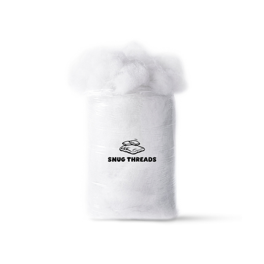 Snug Threads Hollow Fibre - Toy Stuffing Wadding Polyester Soft Batting White Filling Fibre