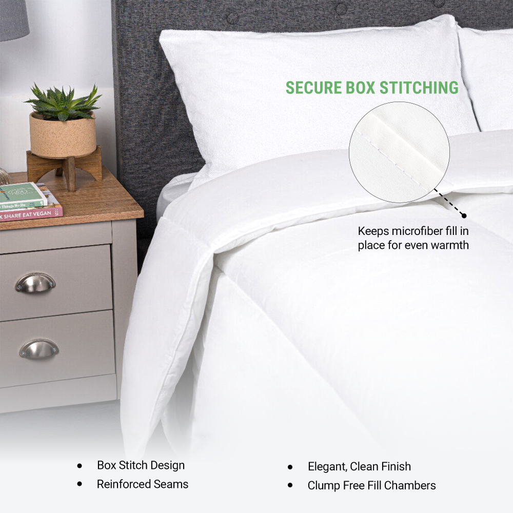 SnugThreads 13.5 Tog Poly Propylene Duvet – Winter Warm Duvet - Hypoallergenic Breathable Quilt