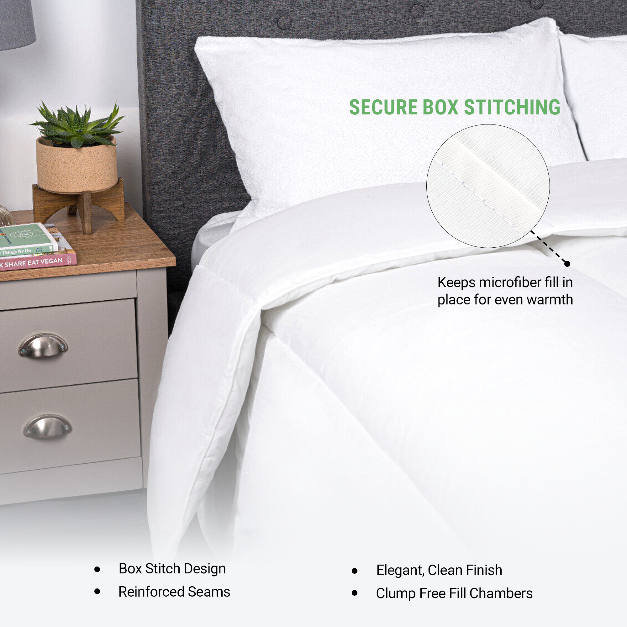 SnugThreads 13.5 Tog Poly Propylene Duvet – Winter Warm Duvet - Hypoallergenic Breathable Quilt