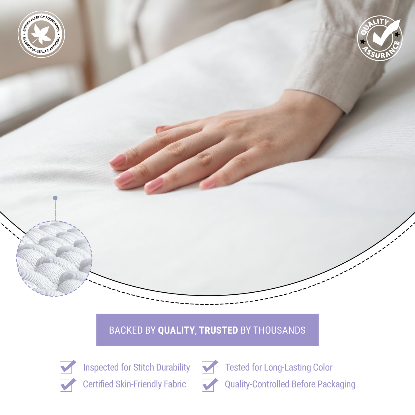 SnugThreads 10.5 Tog Poly Propylene Duvet – All Year Duvet - Lightweight Breathable Quilt