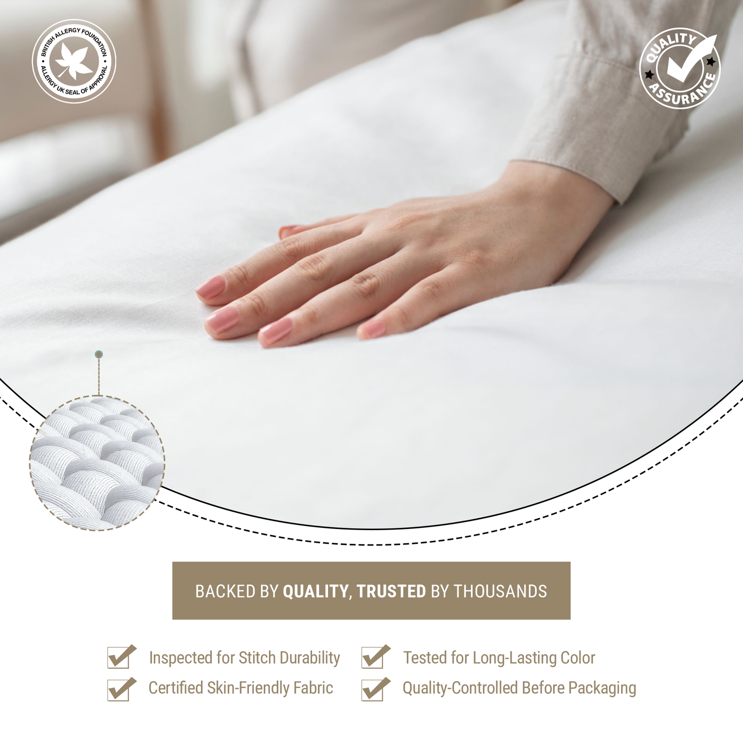 SnugThreads 7.5 Tog Poly Propylene Duvet – Summer Duvet - Lightweight Breathable Quilt