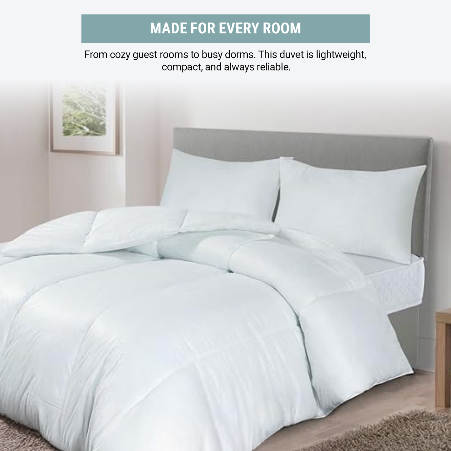 SnugThreads 4.5 Tog Poly Propylene Duvet – Summer Duvet - Lightweight Cooling Quilt