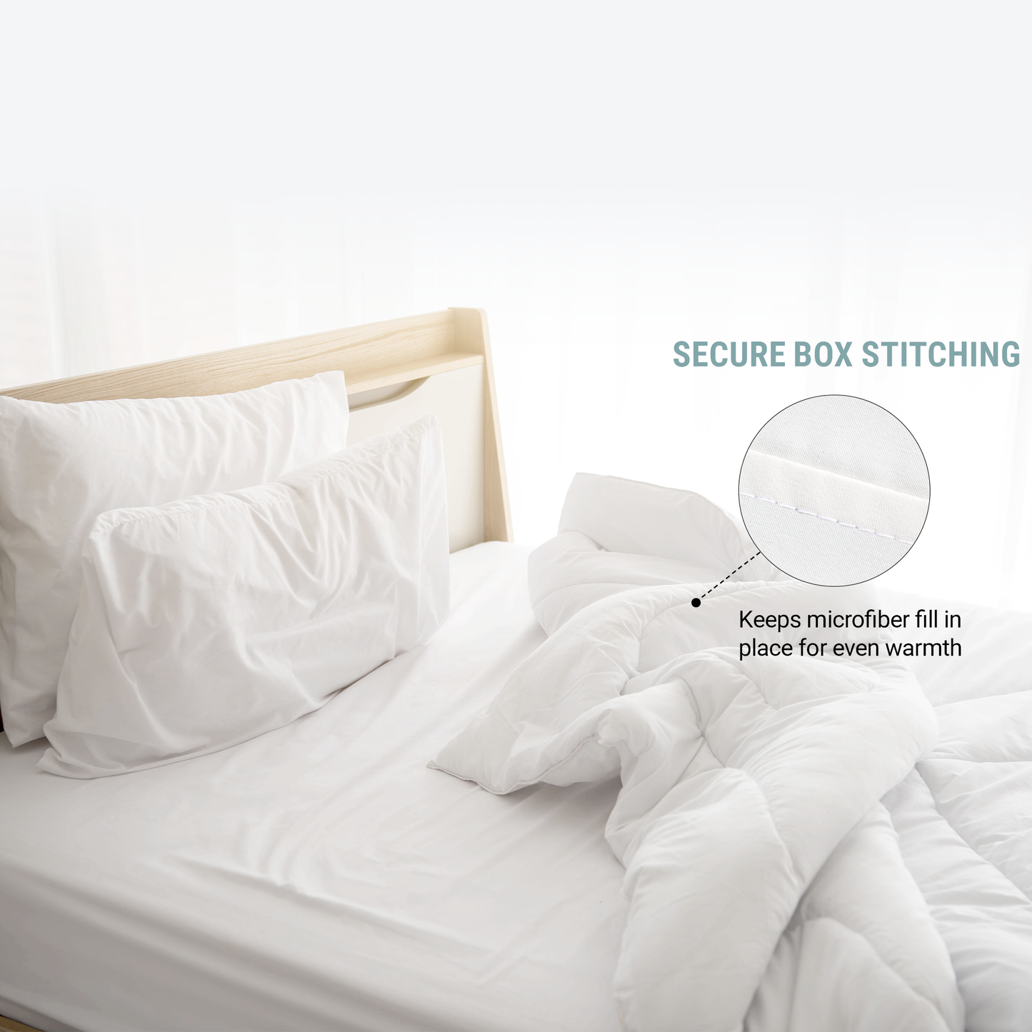 SnugThreads 4.5 Tog Poly Propylene Duvet – Summer Duvet - Lightweight Cooling Quilt