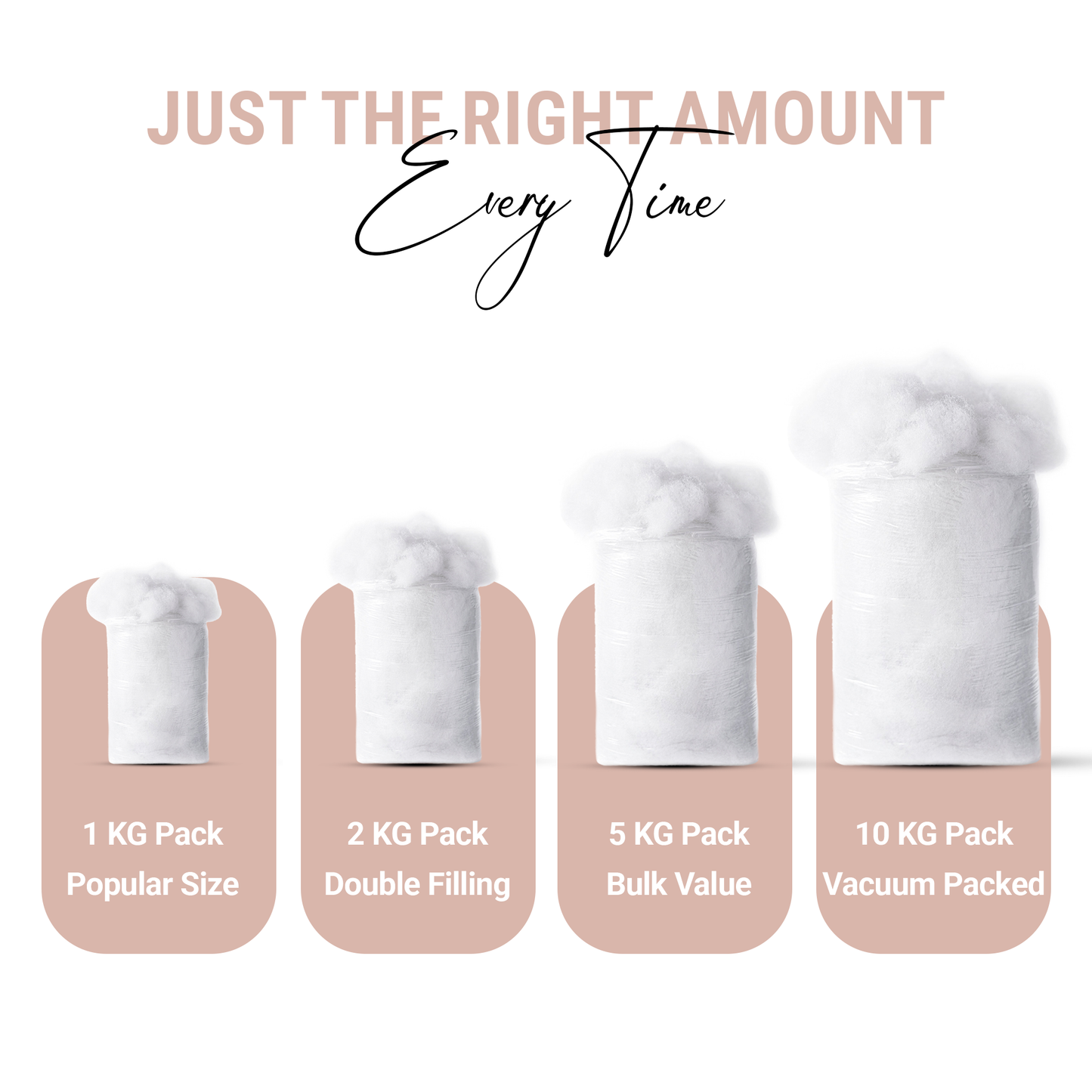 Snug Threads Hollow Fibre - Toy Stuffing Wadding Polyester Soft Batting White Filling Fibre