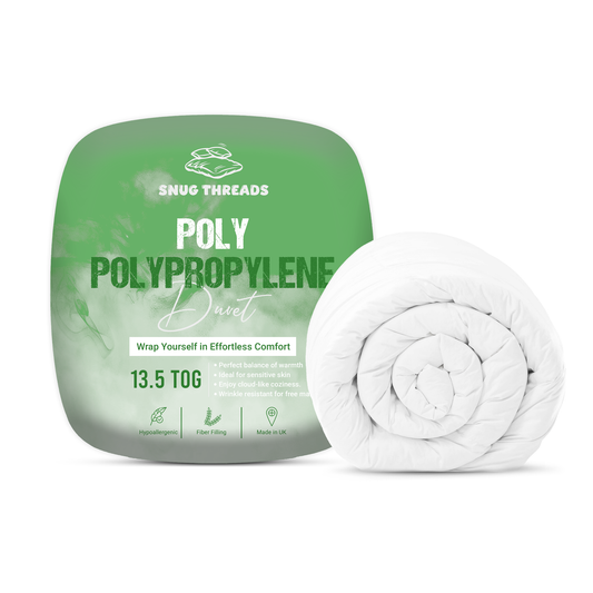 SnugThreads 13.5 Tog Poly Propylene Duvet – Winter Warm Duvet - Hypoallergenic Breathable Quilt