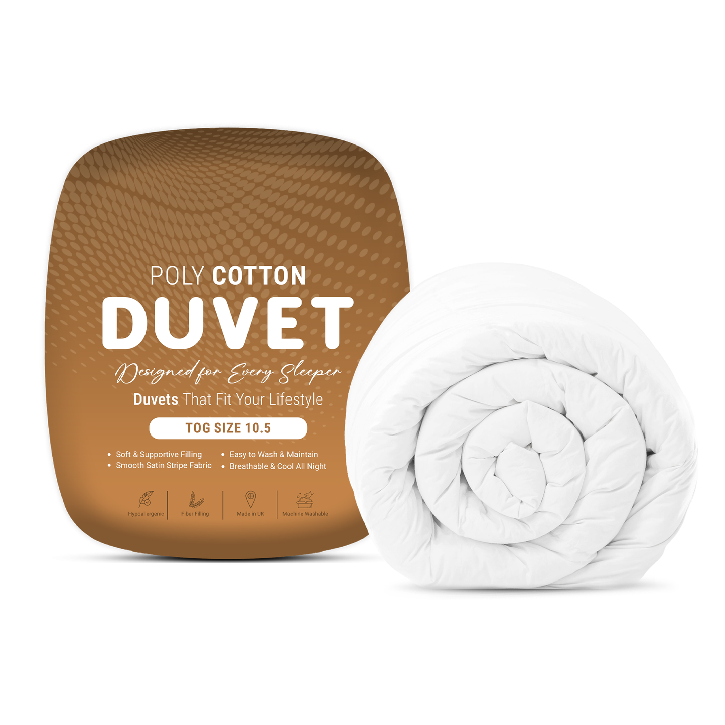 SnugThreads 10.5 Tog Poly Cotton Duvet – All Year Duvet