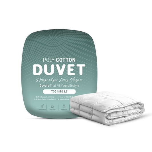 SnugThreads 2.5 Tog Poly Cotton Duvet – Summer Duvet