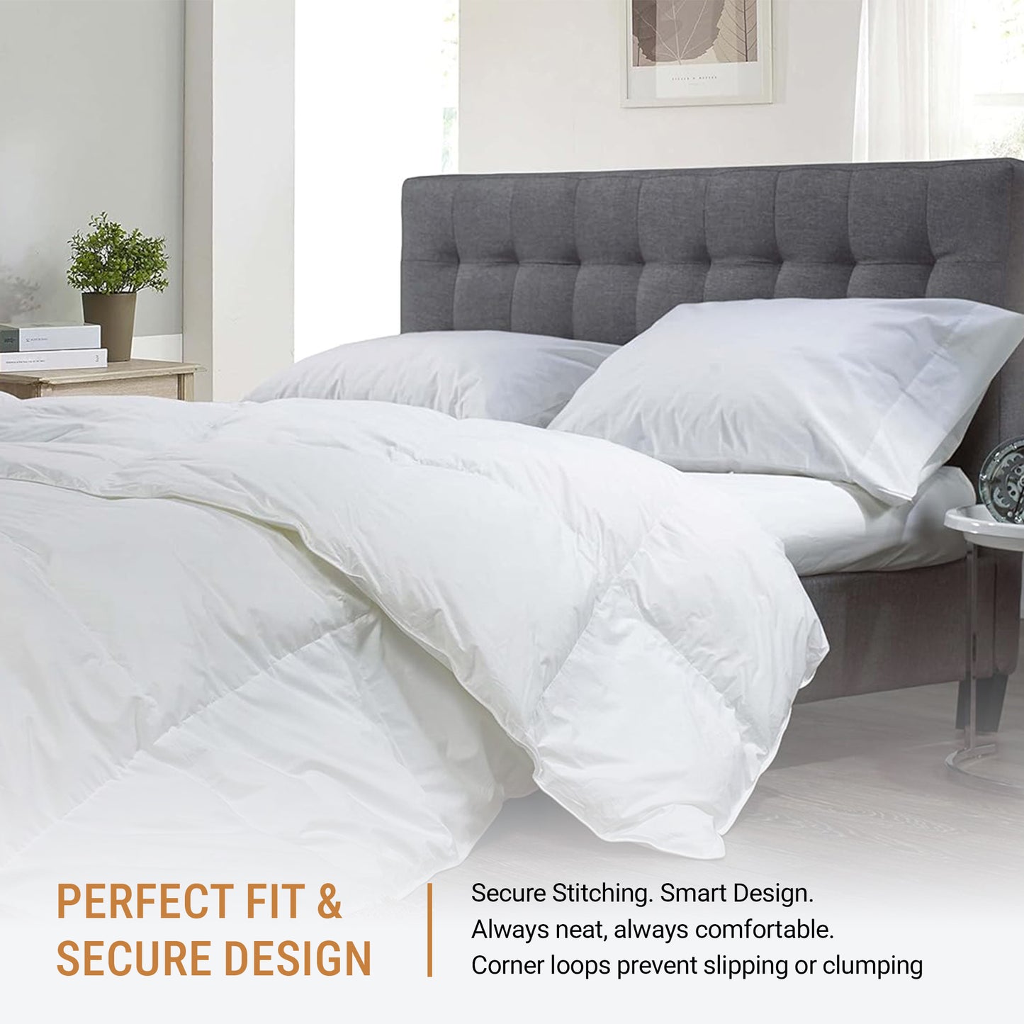 SnugThreads 9.0 Tog Poly Propylene Duvet – All Year Duvet - Lightweight Breathable Quilt